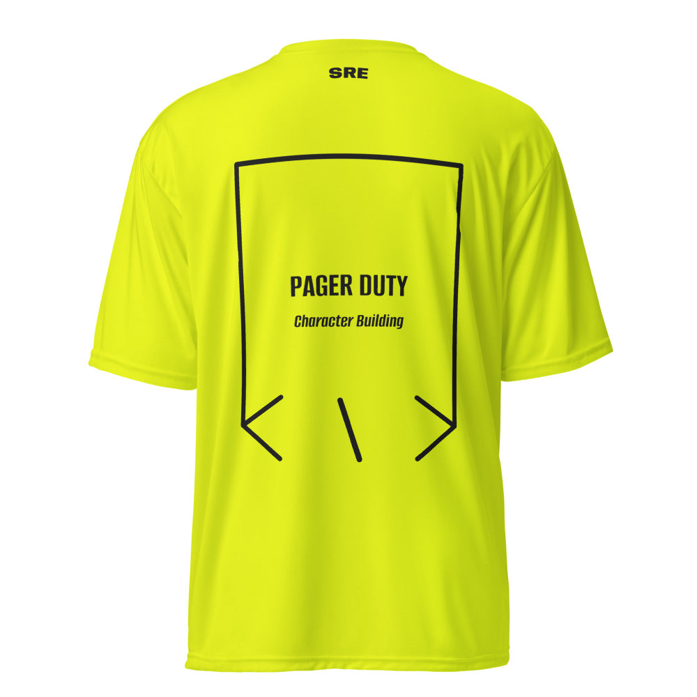 Pager Duty — Safety Yellow Black back mockup