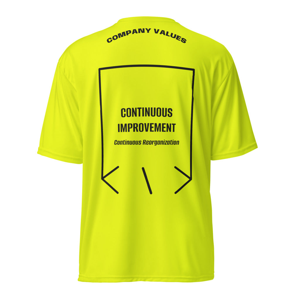 Continuous Improvement — Safety Yellow Black back mockup