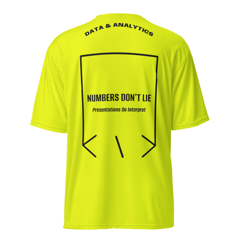 Numbers Don't Lie — Safety Yellow Black back mockup