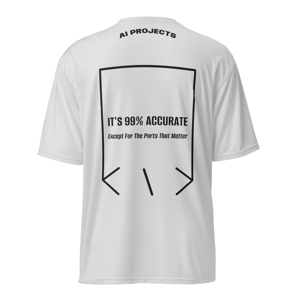 It's 99% Accurate — Silver Black back mockup