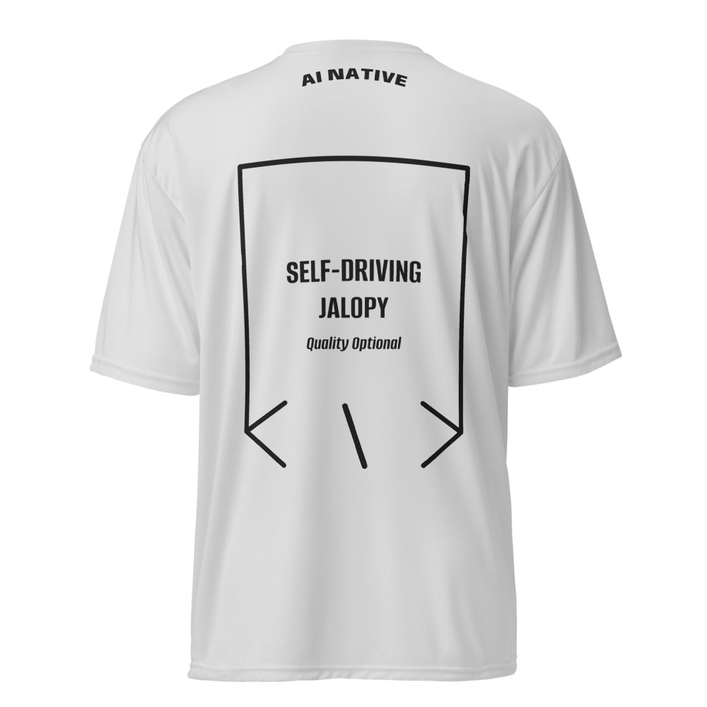 Self-Driving Jalopy — Silver Black back mockup
