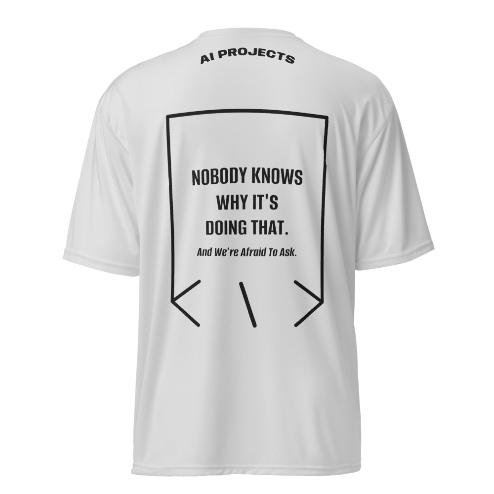 Nobody Knows Why It's Doing That. — Silver Black back mockup