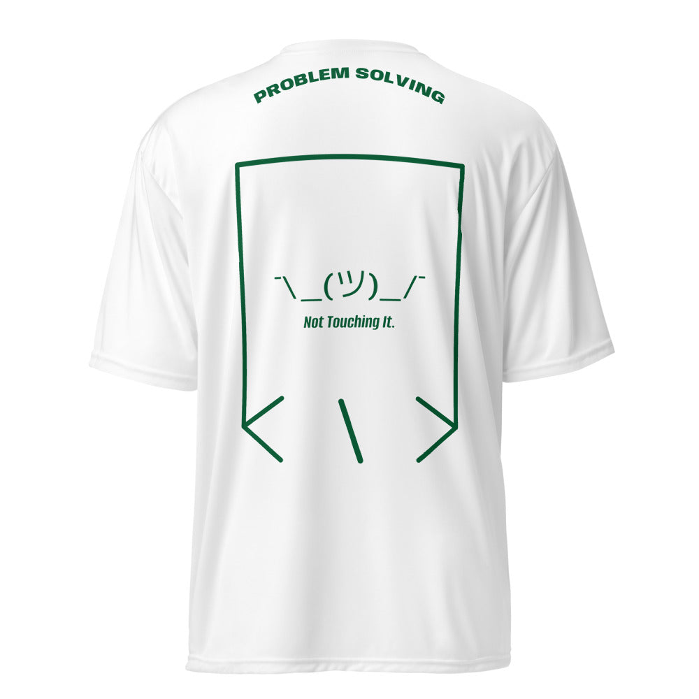 ¯\_(ツ)_/¯ — White Forest Green back mockup