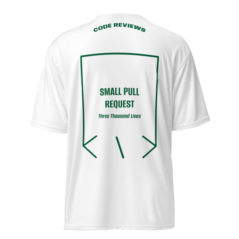 Small Pull Request — White Forest Green back mockup