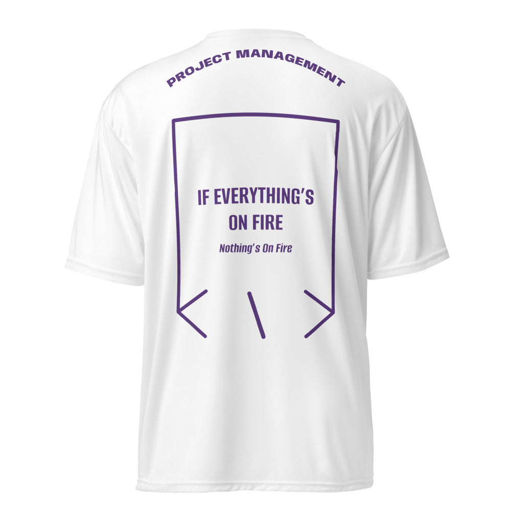 If Everything’s On Fire — White Purple back mockup