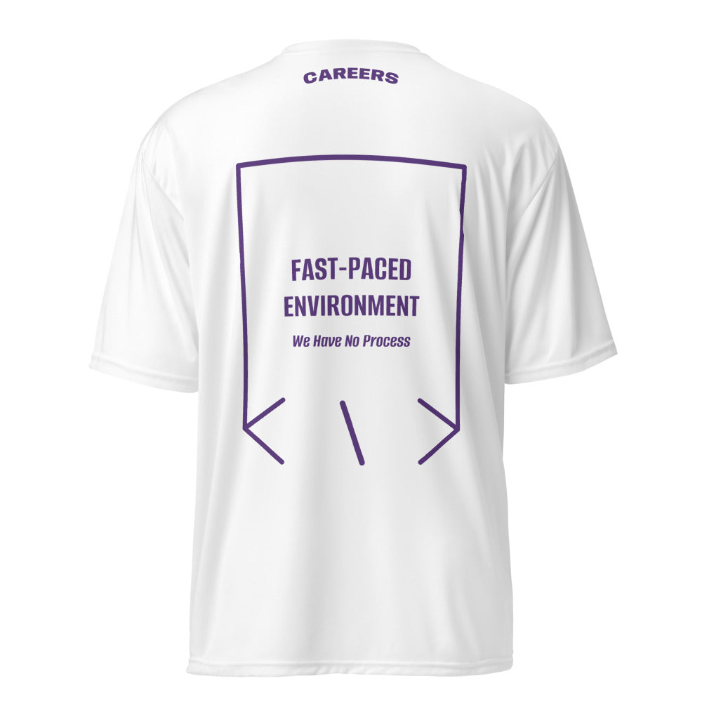 Fast-Paced Environment — White Purple back mockup