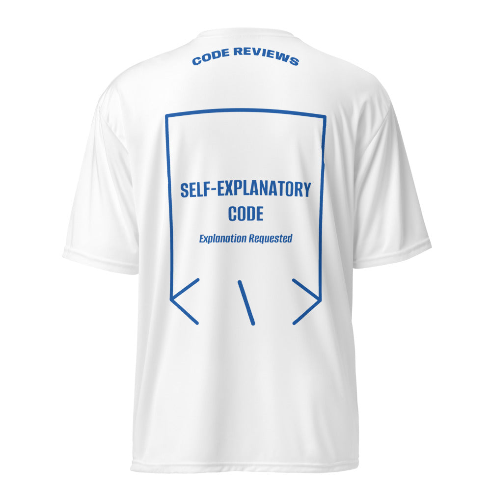 Self-Explanatory Code — White Royal back mockup