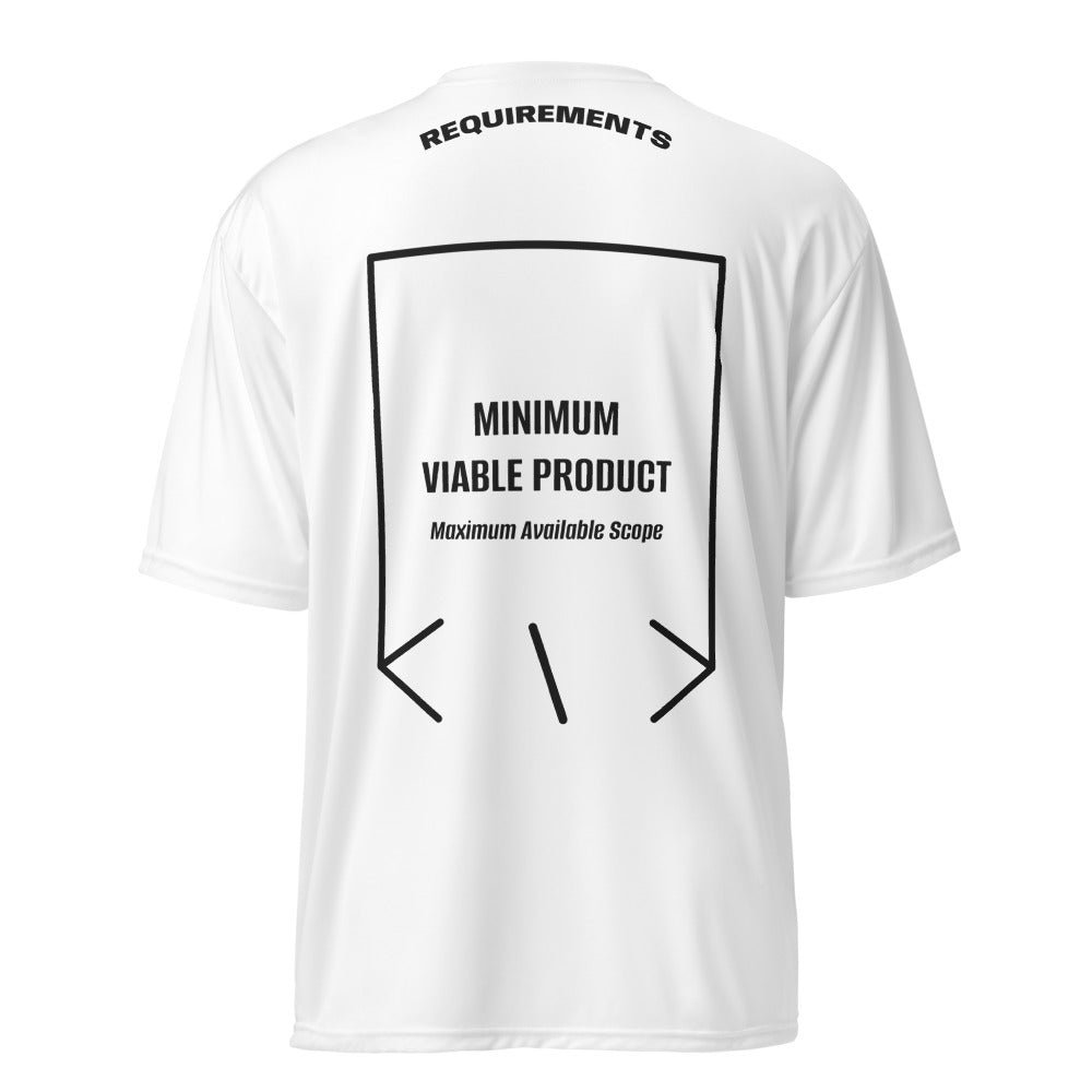 Minimum Viable Product — White Black back mockup