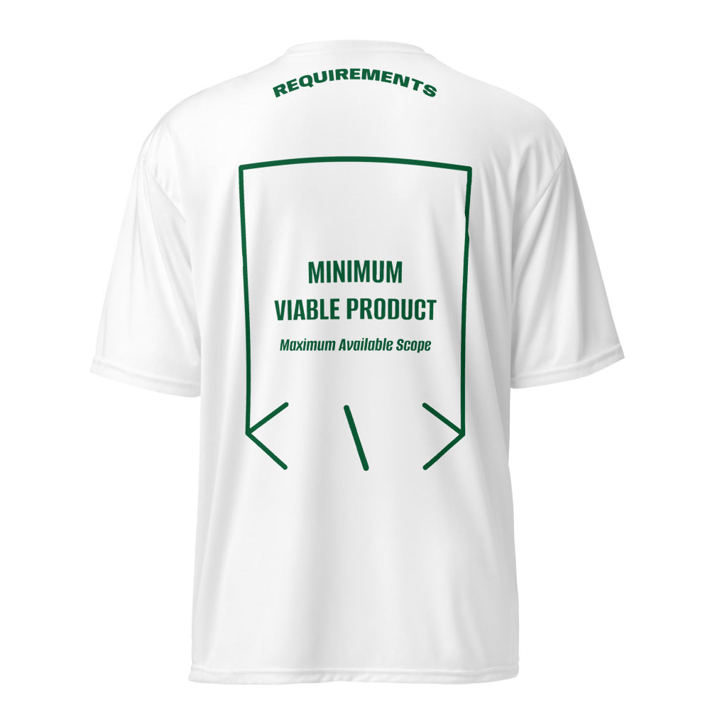 Minimum Viable Product — White Forest Green back mockup