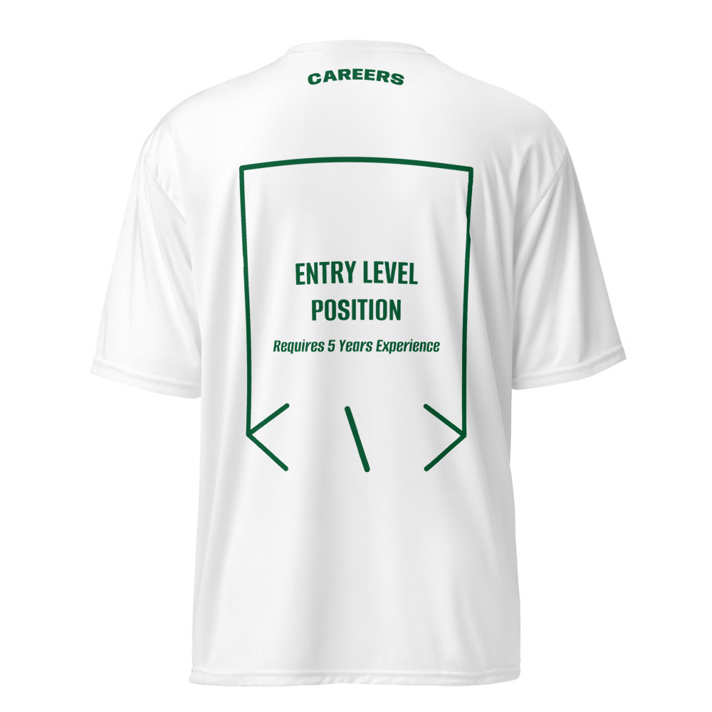 Entry Level Position — White Forest Green back mockup