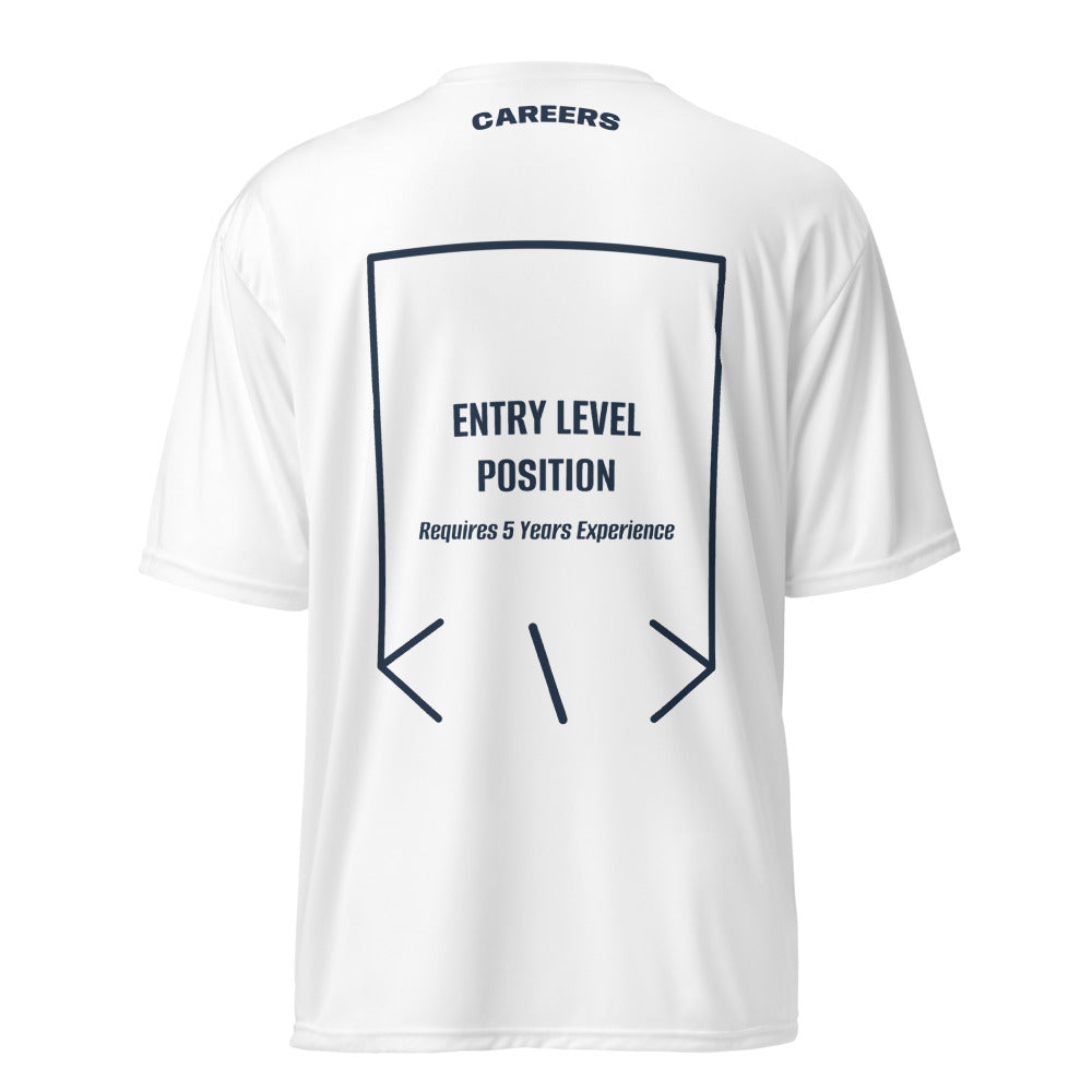 Entry Level Position — White Navy back mockup