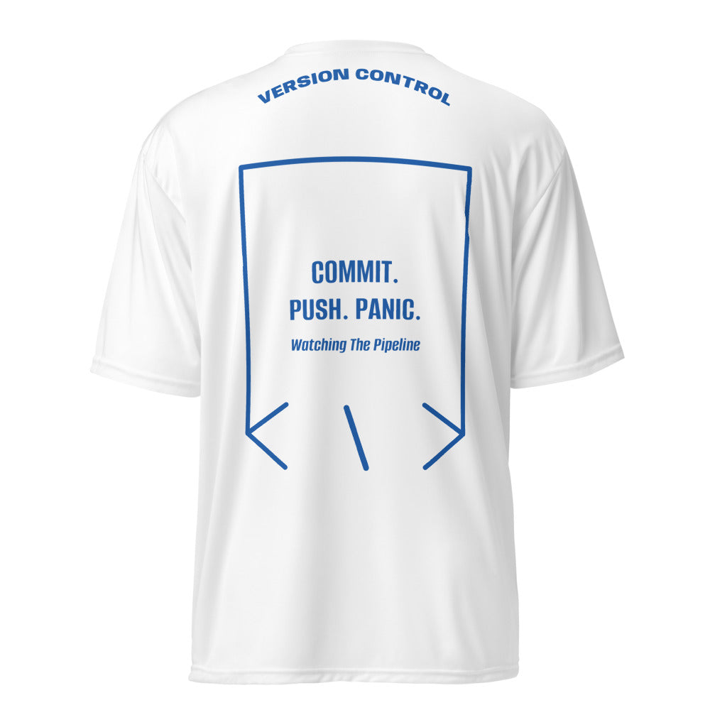 Commit. Push. Panic. — secondary back mockup