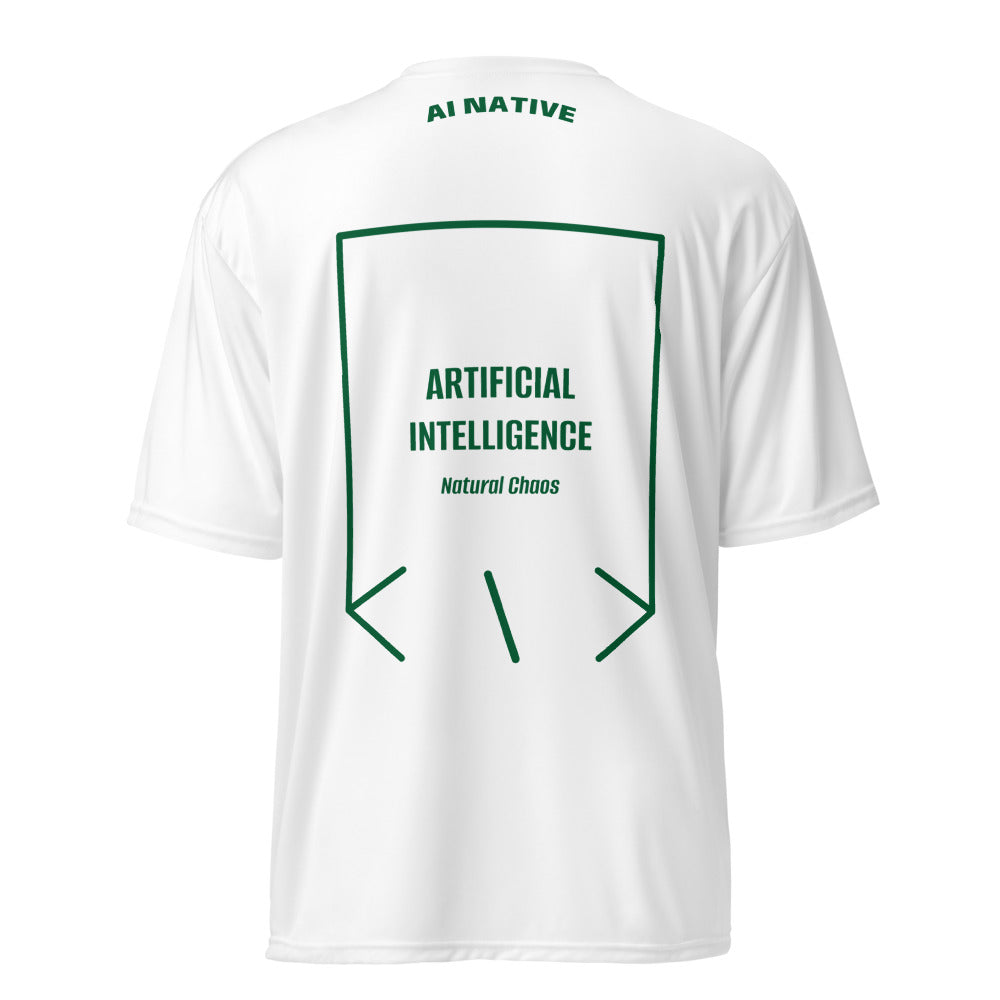 Artificial Intelligence — White Forest Green back mockup