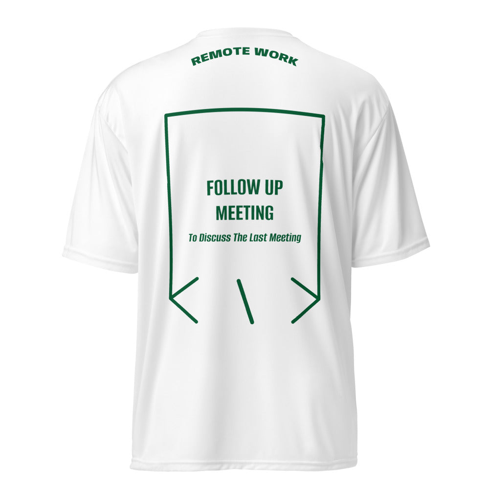 Follow Up Meeting — White Forest Green back mockup