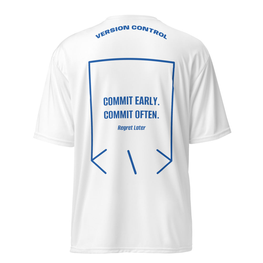 Commit Early. Commit Often. — White Royal back mockup