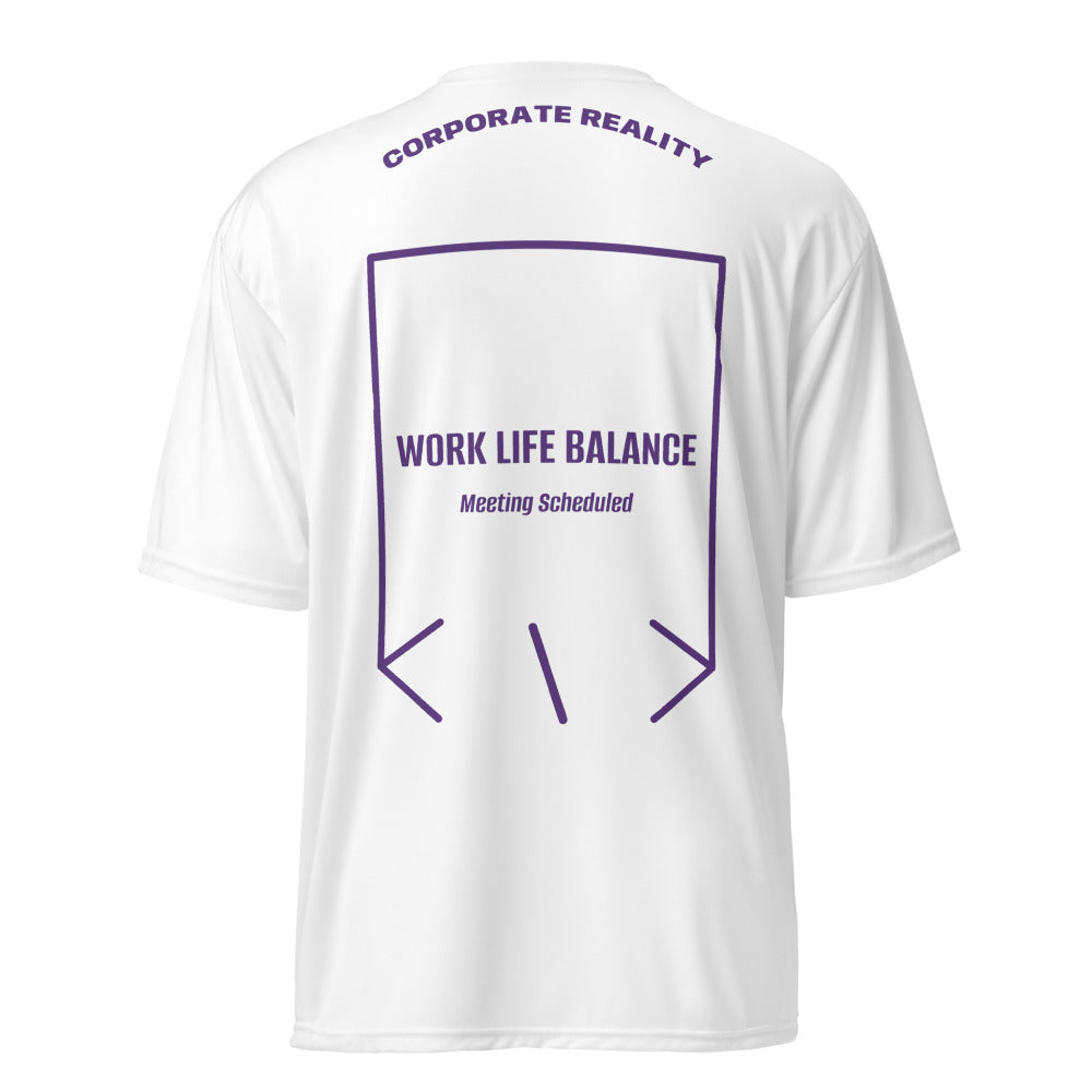 Work Life Balance — White Purple back mockup