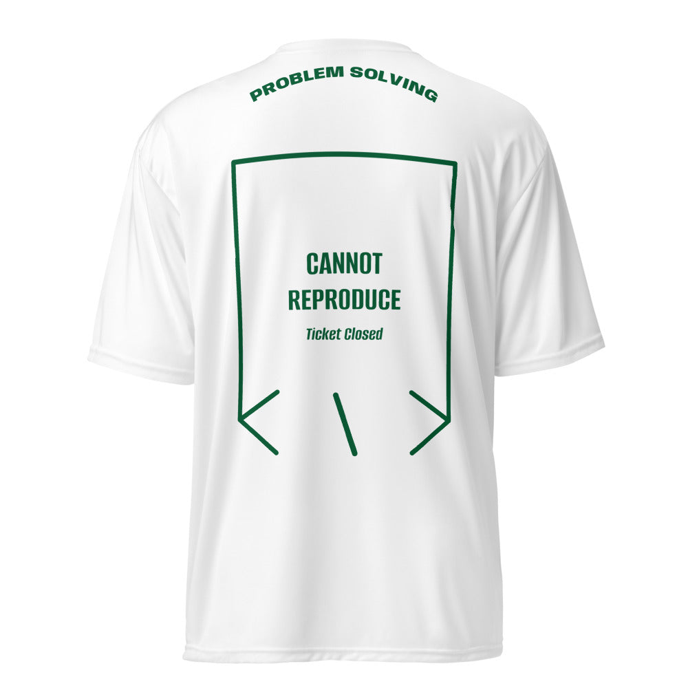 Cannot Reproduce — White Forest Green back mockup