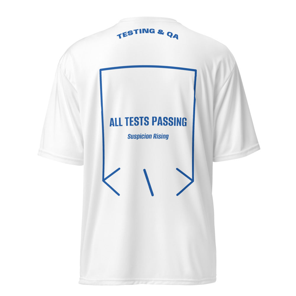 All Tests Passing — White Royal back mockup