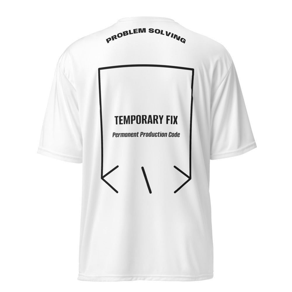 Temporary Fix — White Black back mockup