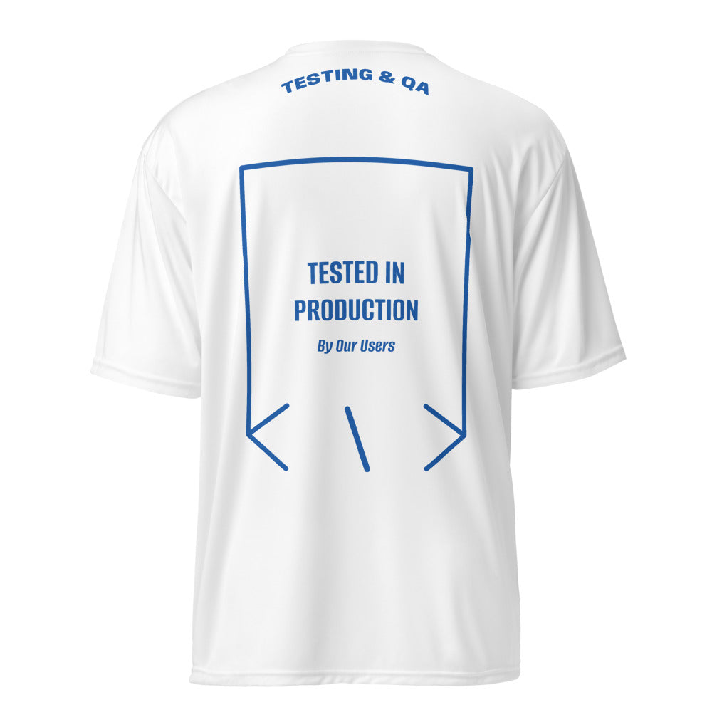 Tested In Production — White Royal back mockup
