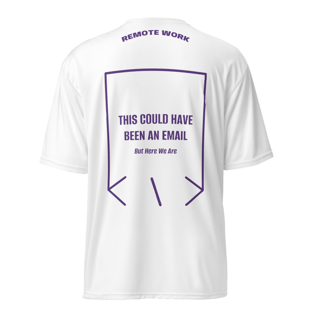 This Could Have Been An Email — White Purple back mockup