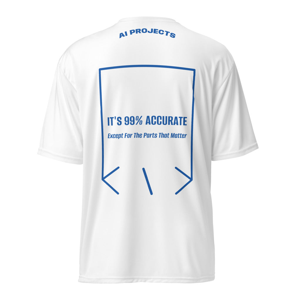 It's 99% Accurate — White Royal back mockup