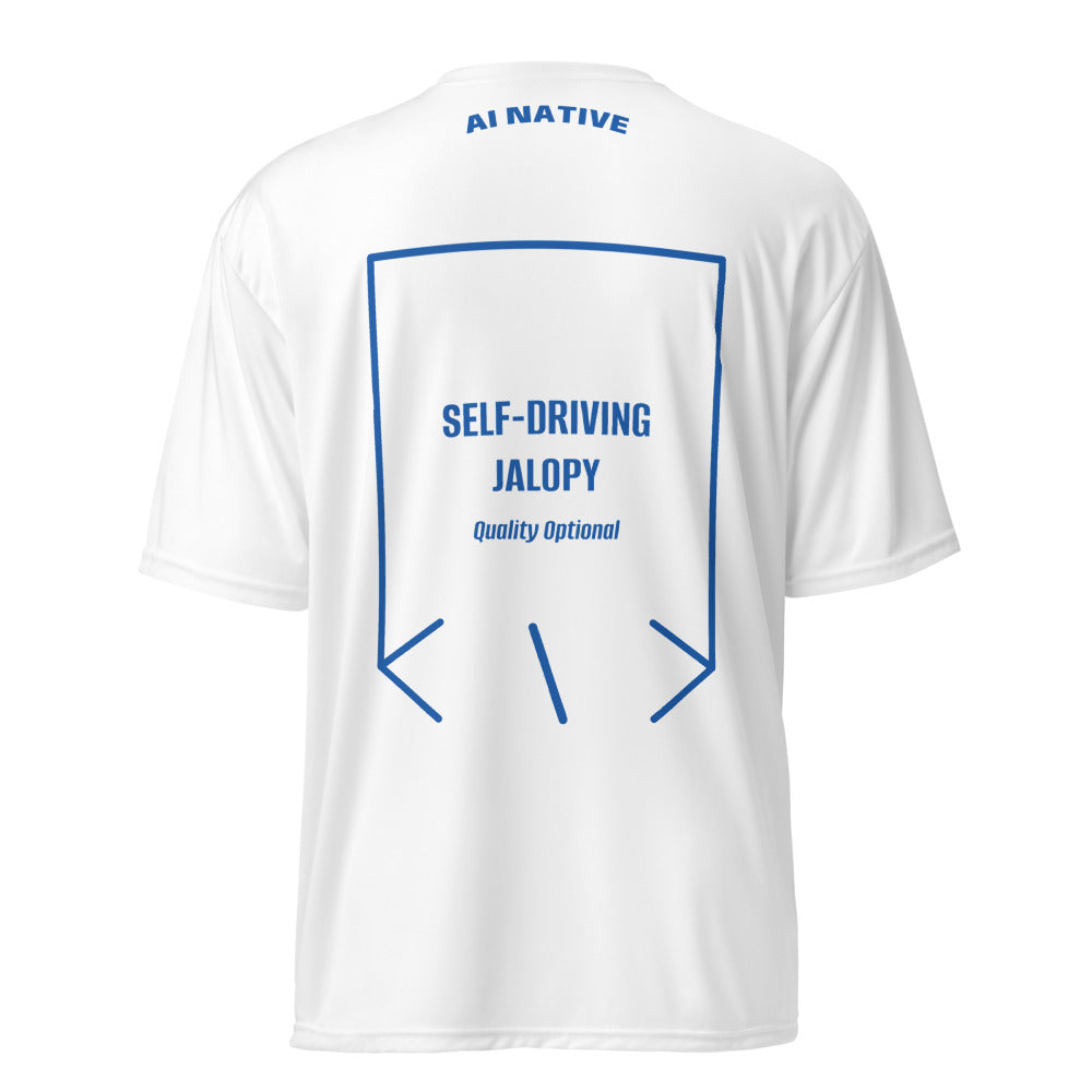 Self-Driving Jalopy — White Royal back mockup