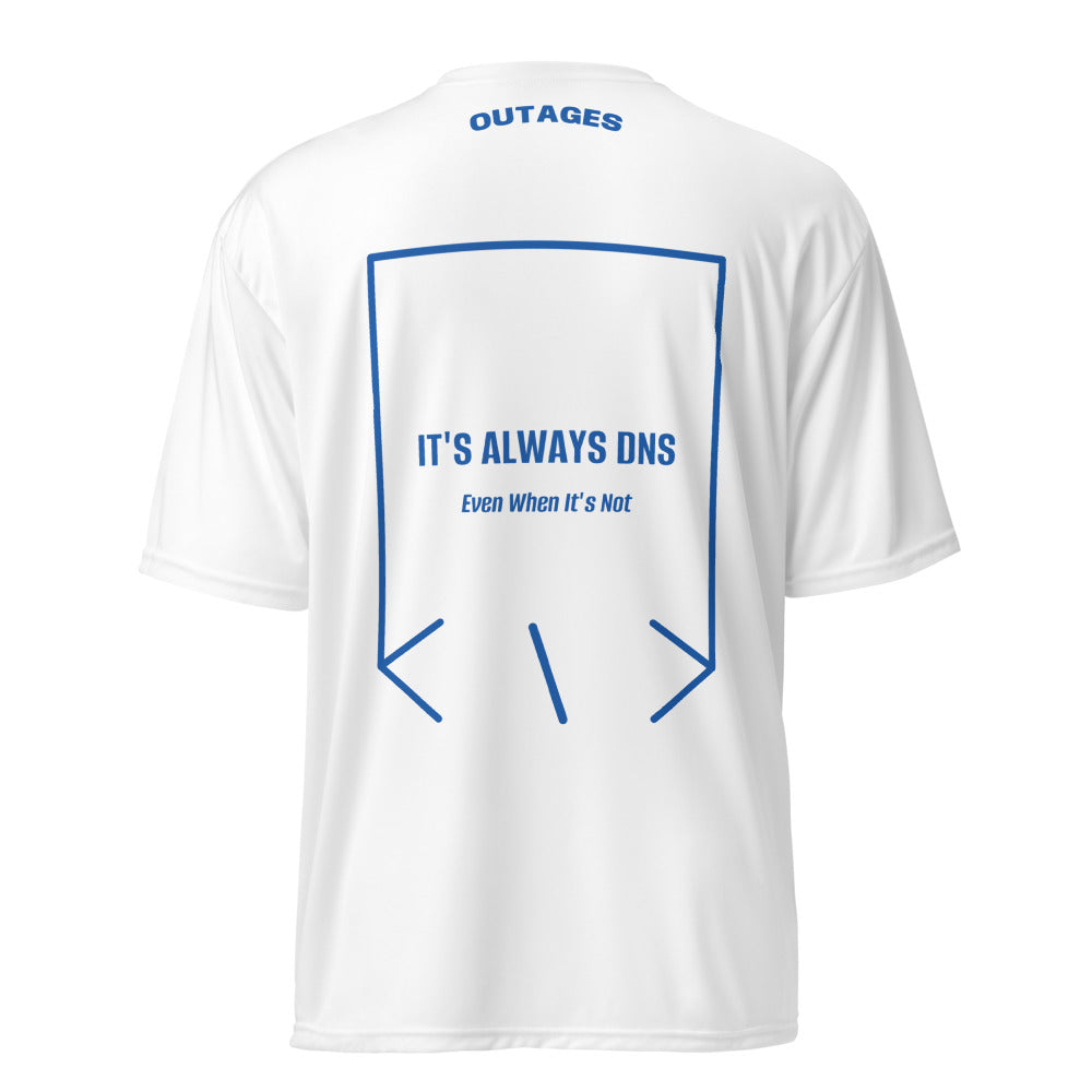 It's Always DNS — White Royal back mockup