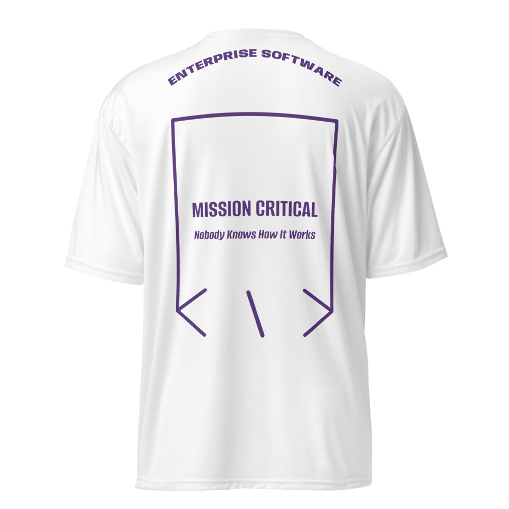 Mission Critical — White Purple back mockup