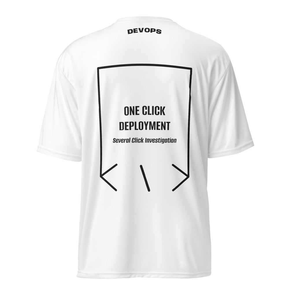 One Click Deployment — White Black back mockup
