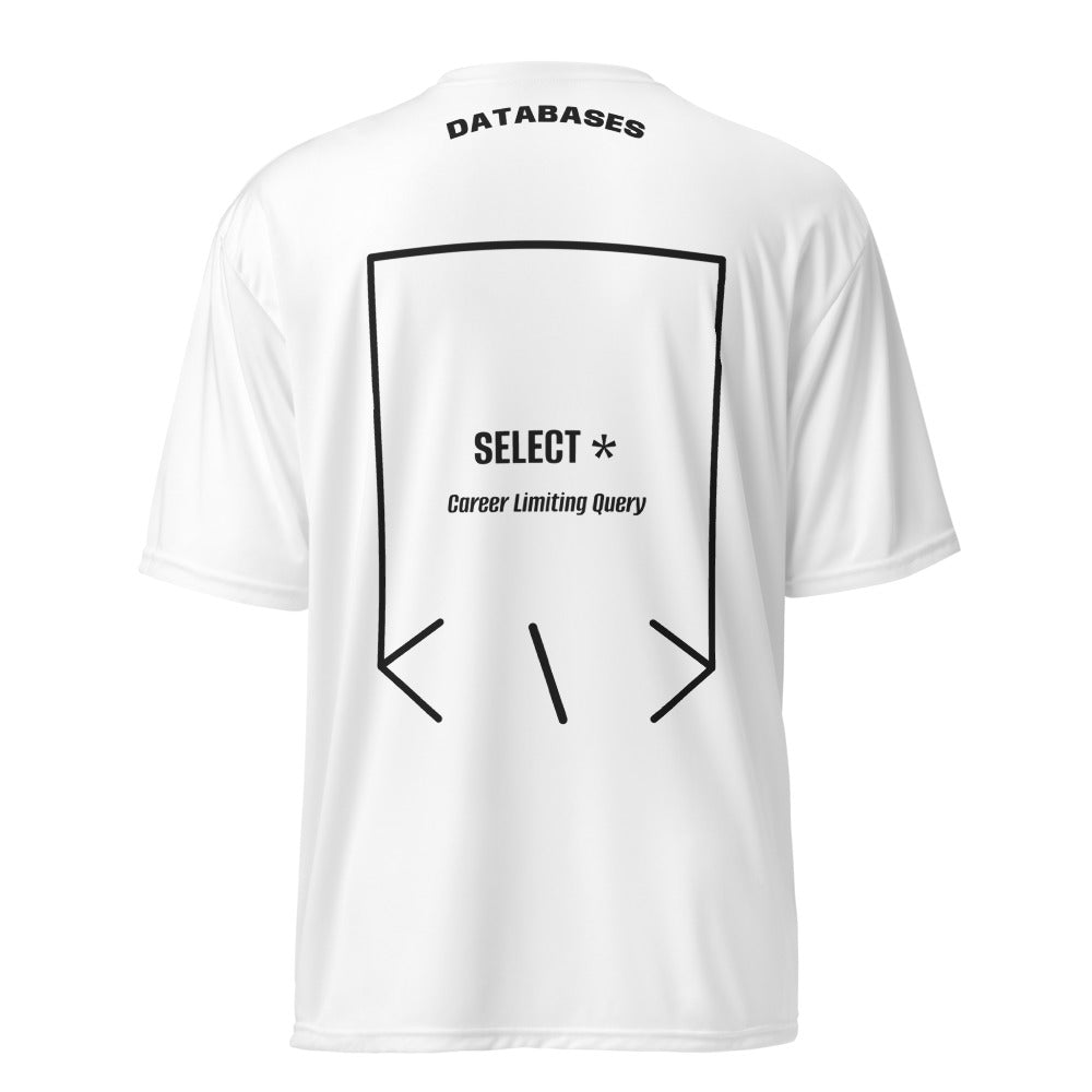 SELECT * — White Black back mockup