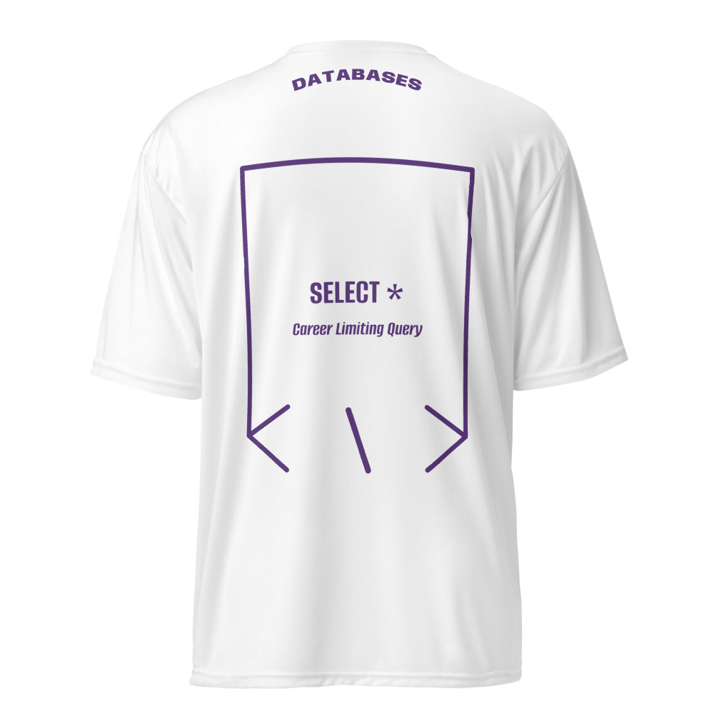 SELECT * — White Purple back mockup