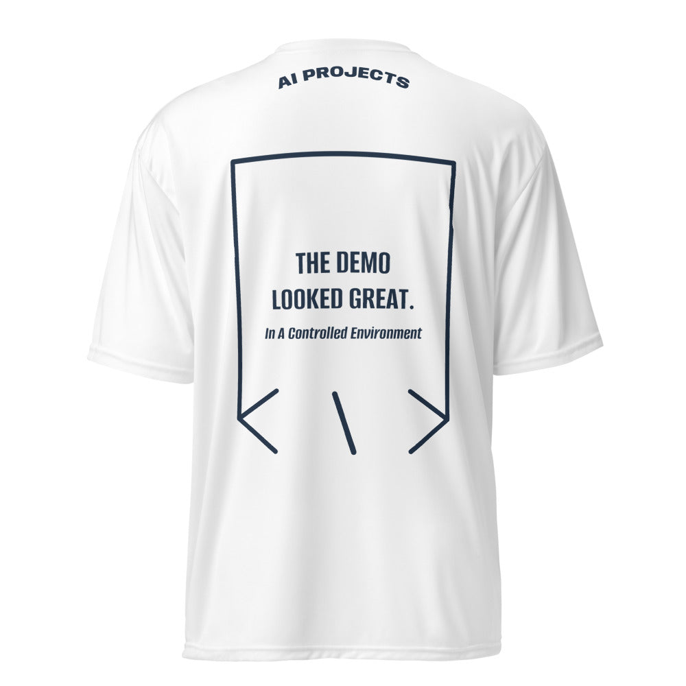 The Demo Looked Great. — White Navy back mockup