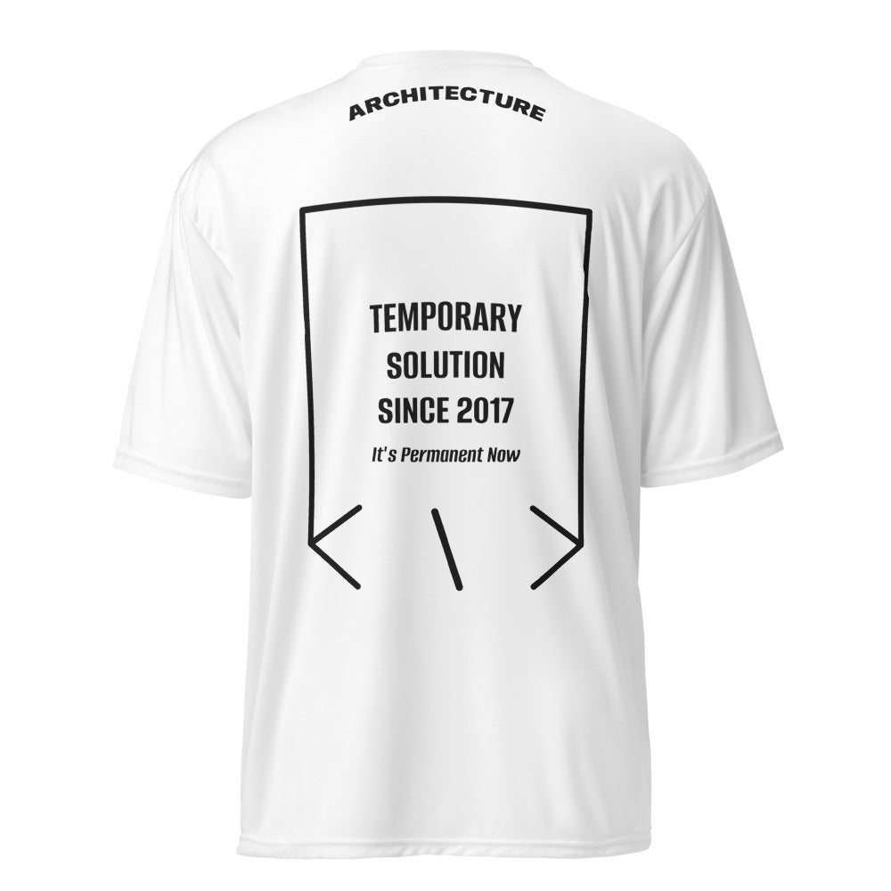 Temporary Solution Since 2017 — White Black back mockup