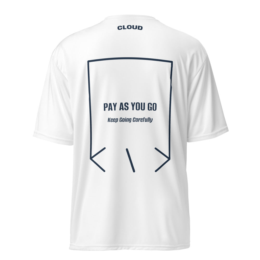 Pay As You Go — White Navy back mockup