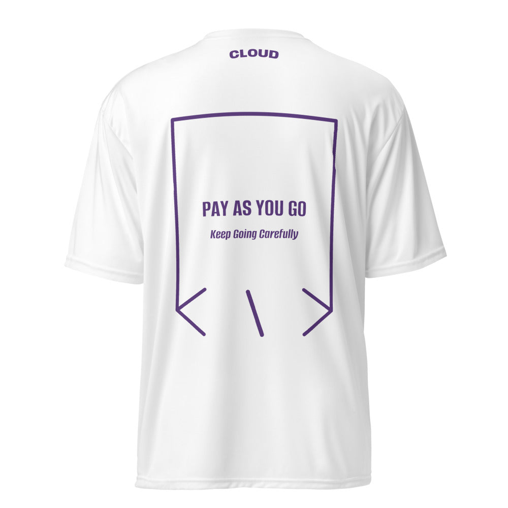 Pay As You Go — White Purple back mockup