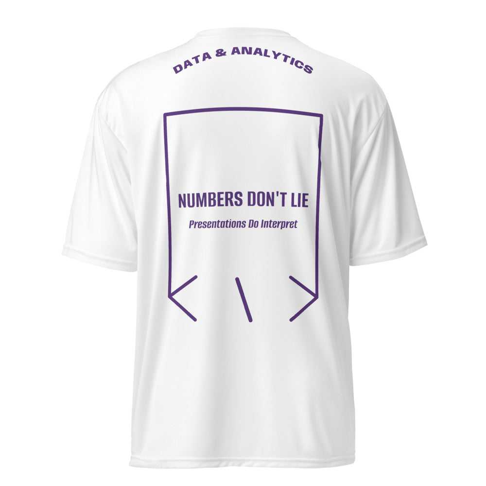 Numbers Don't Lie — White Purple back mockup