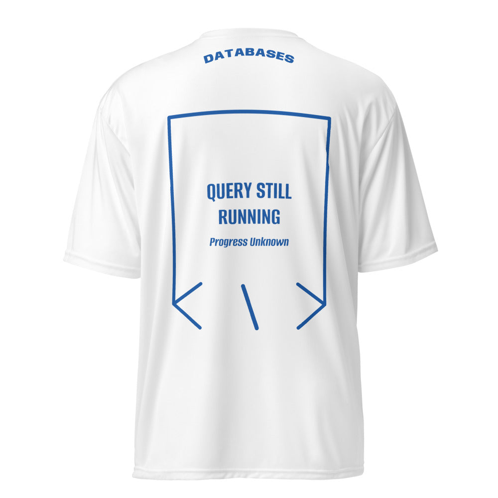 Query Still Running — White Royal back mockup