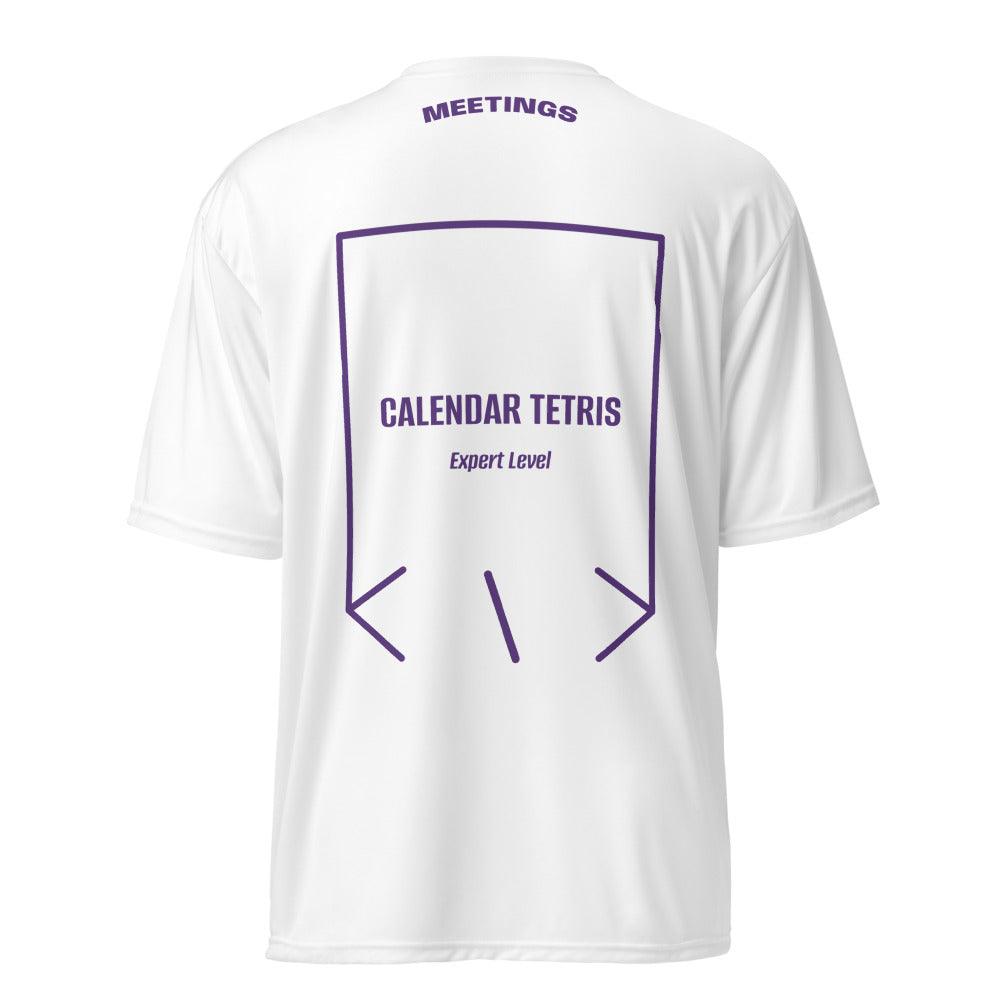 Calendar Tetris — White Purple back mockup