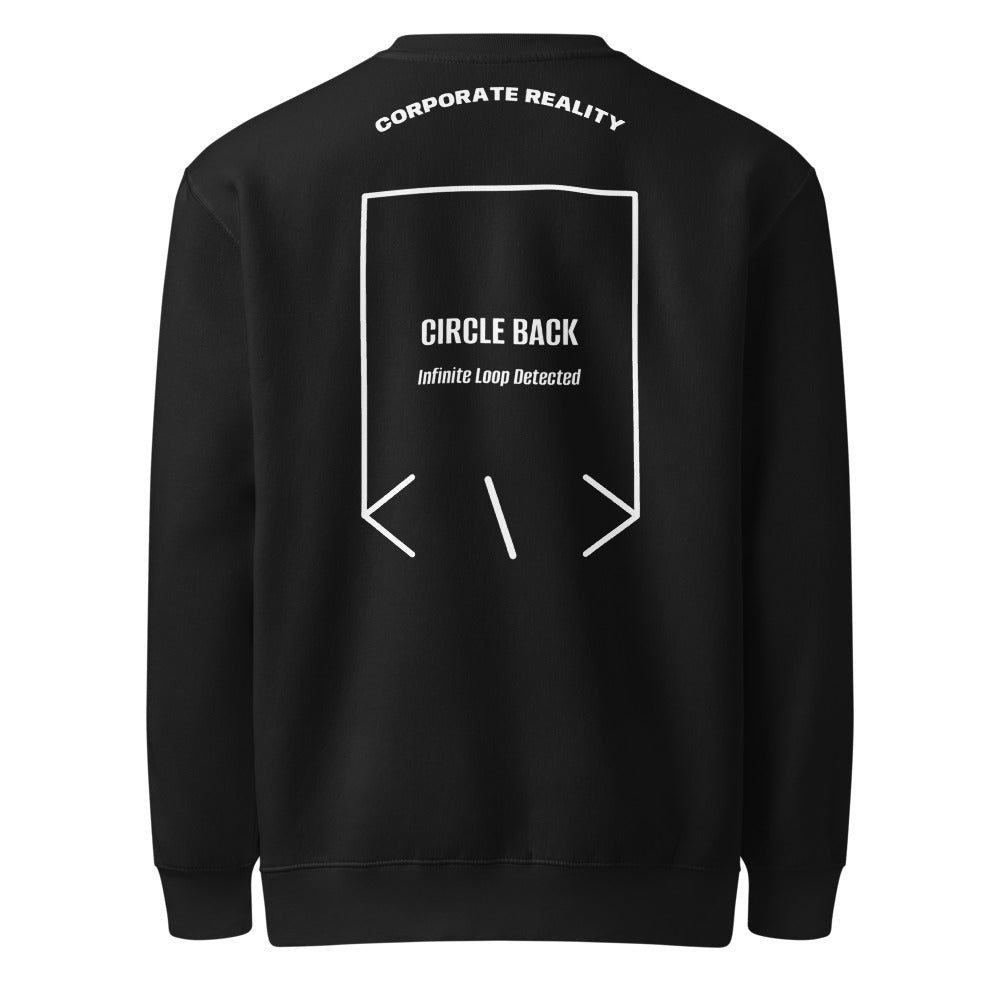 Circle Back — Black White back mockup