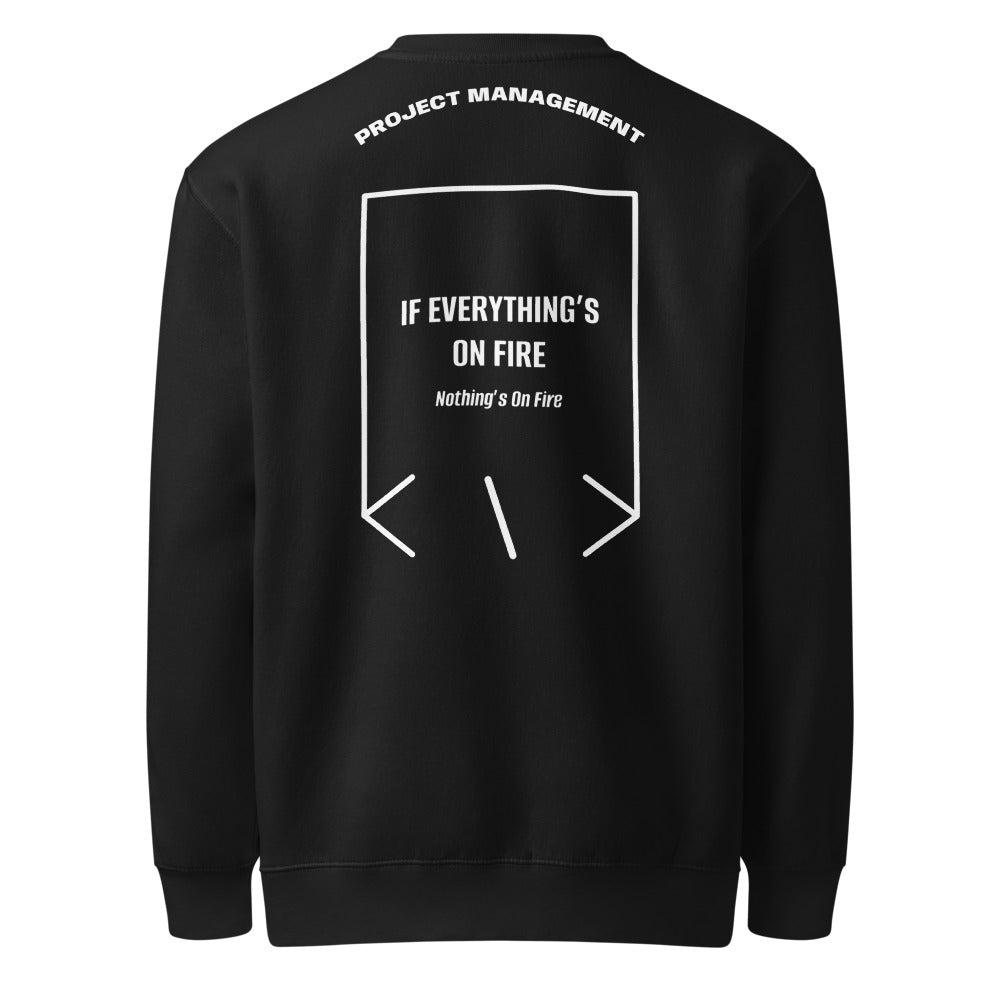 If Everything’s On Fire — Black White back mockup