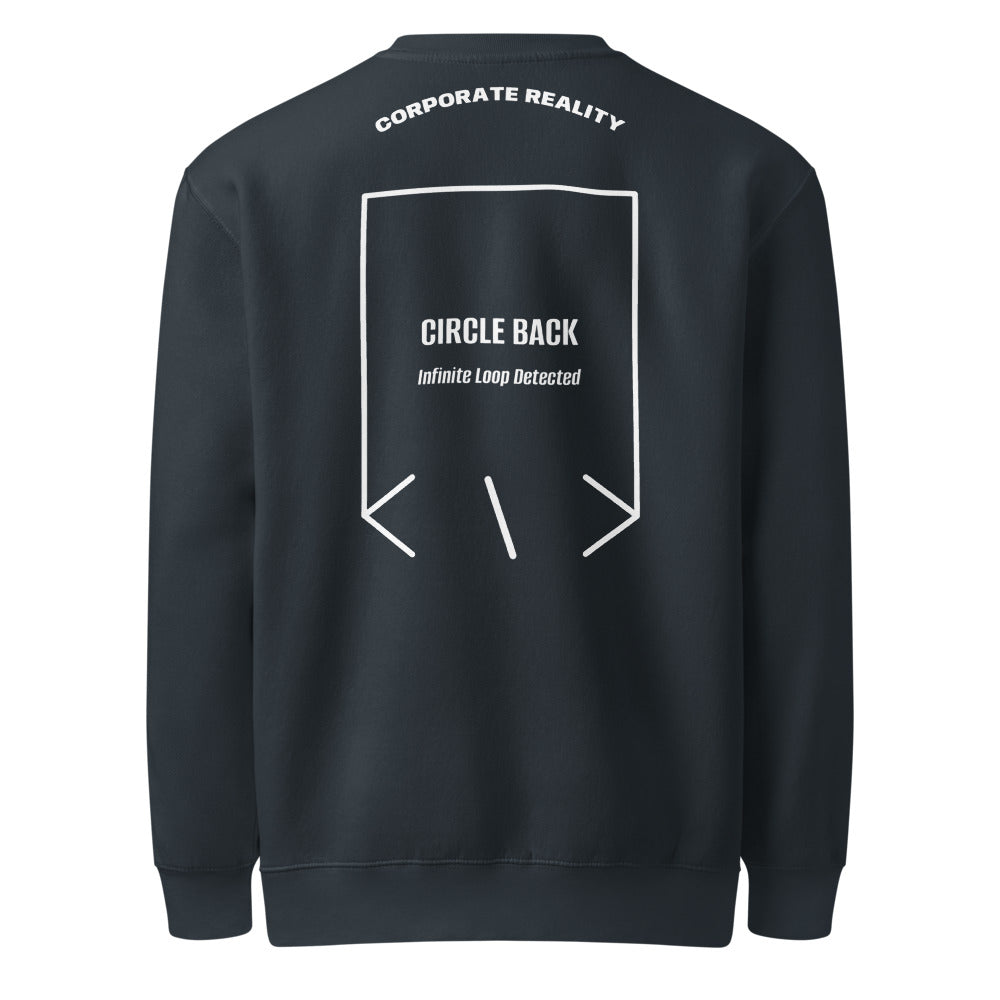 Circle Back — Navy White back mockup