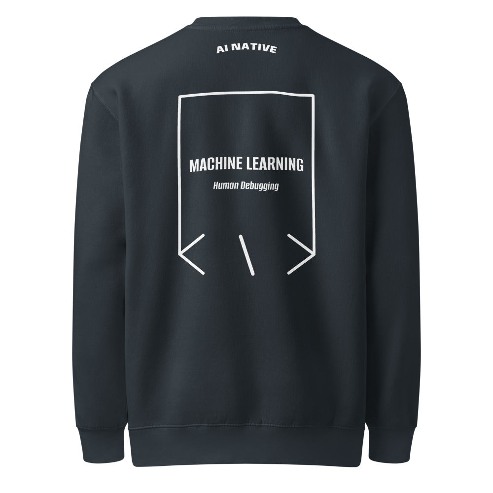 Machine Learning — Navy White back mockup
