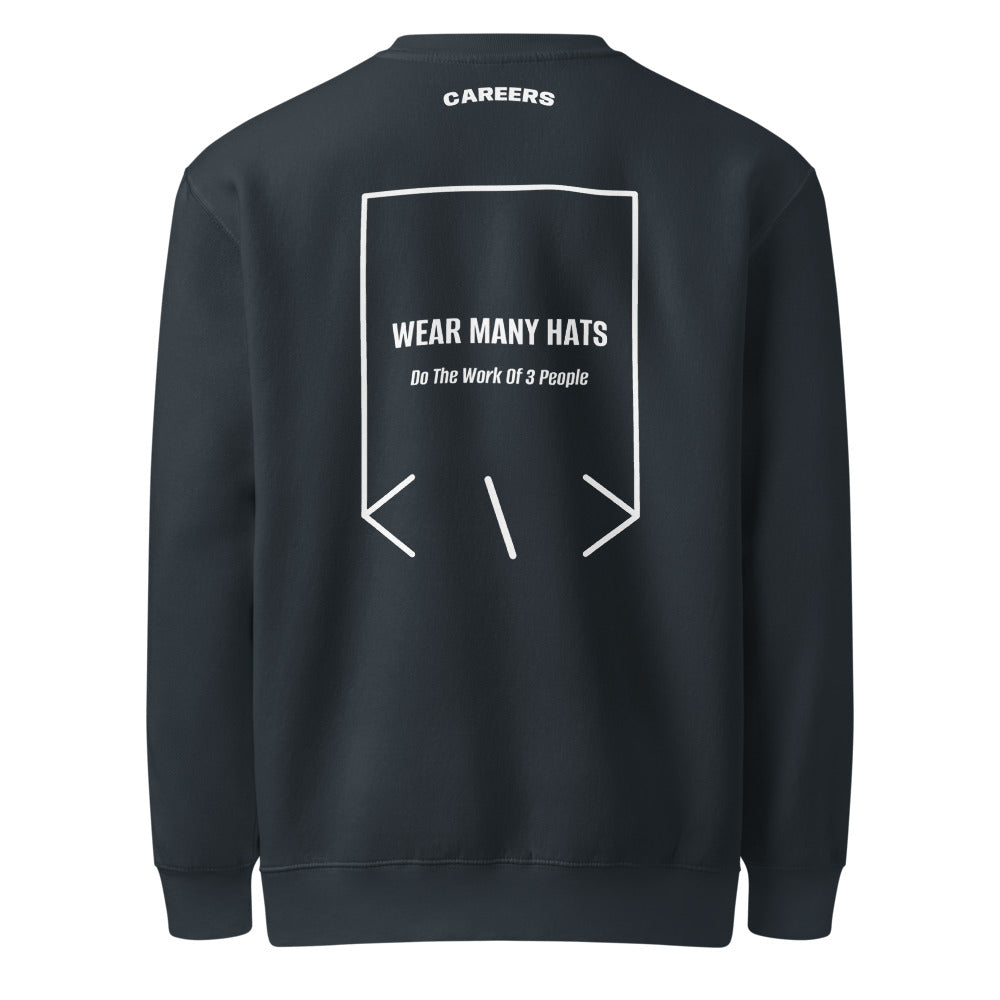 Wear Many Hats — Navy White back mockup