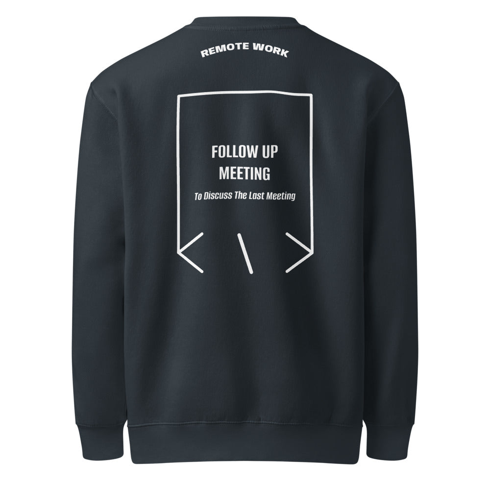 Follow Up Meeting — Navy White back mockup