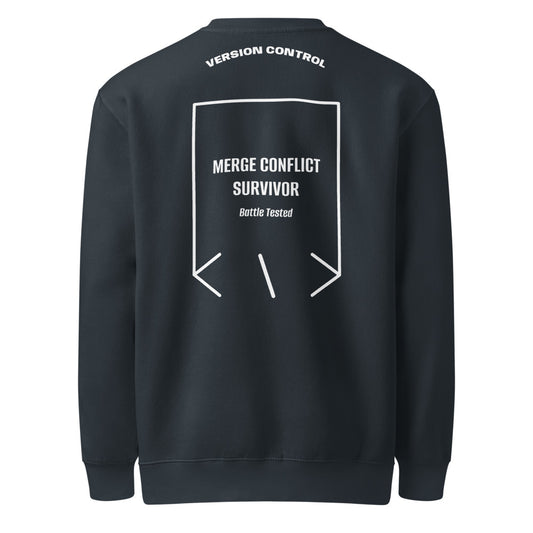 Merge Conflict Survivor — secondary back mockup