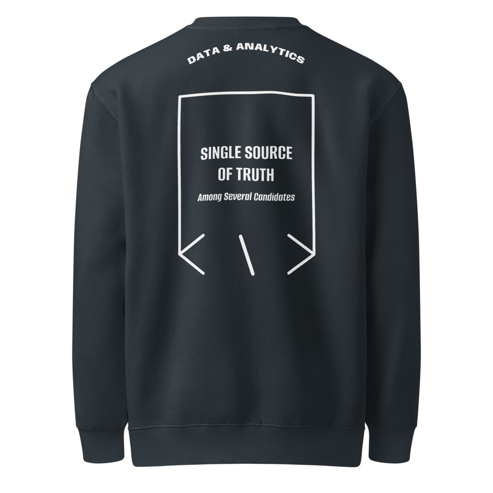 Single Source Of Truth — Navy White back mockup