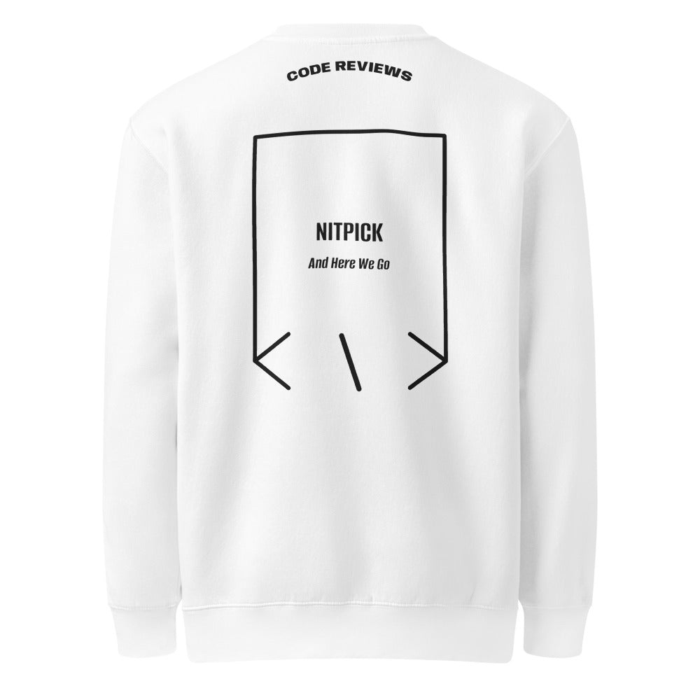 Nitpick — White Black back mockup