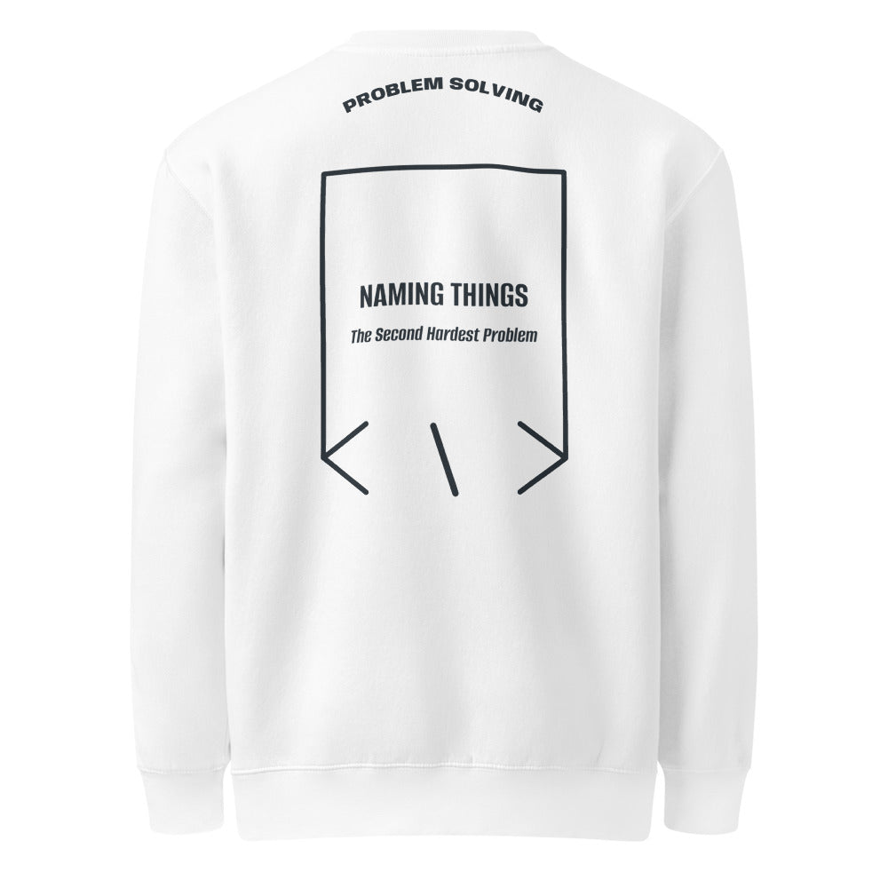 Naming Things — White Navy back mockup
