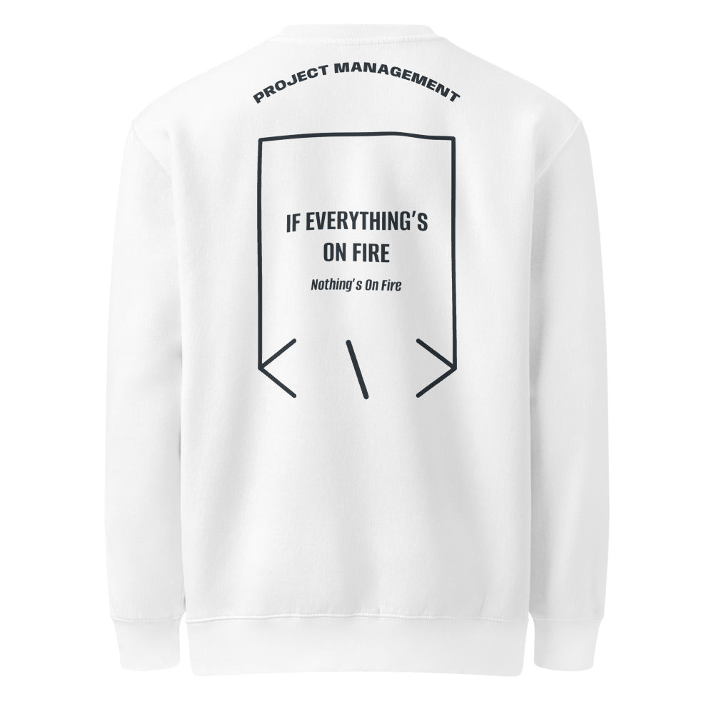 If Everything’s On Fire — White Navy back mockup